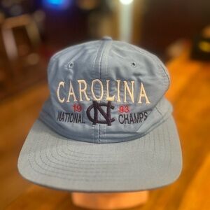 Vintage North Carolina 1993 national champs flat brim ball cap